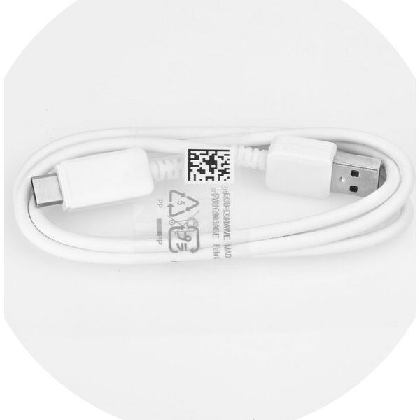Kabel USB Partner Tele.com USB-A - USB-C 1 m Biały 7499024 5901737865243