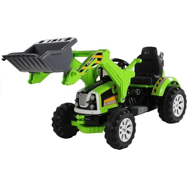 Lean Sport Traktor na akumulator z Łyżką Koparka Zielony 7527449 5908275995791