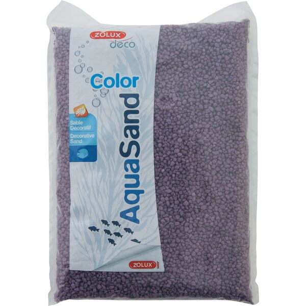 Zolux Aquasand Color ametystowy fiolet 1 kg 7544645 3336023460857