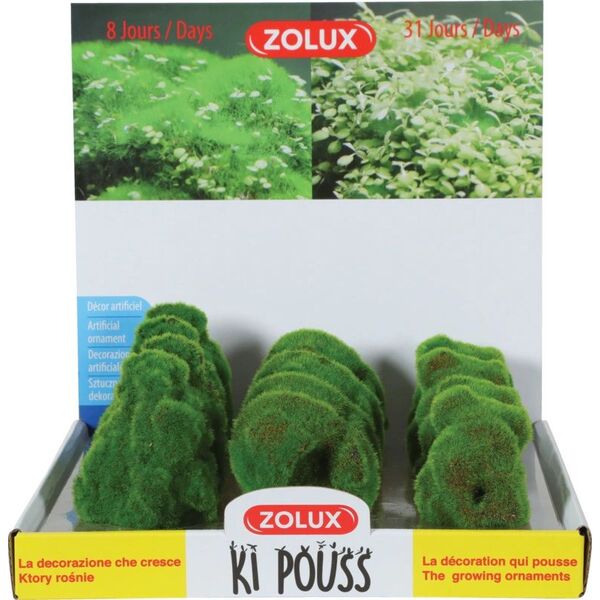 Zolux Dekoracja akwarystyczna Kipouss skała- z nasionami żywych roślin 7544657 3336023521732