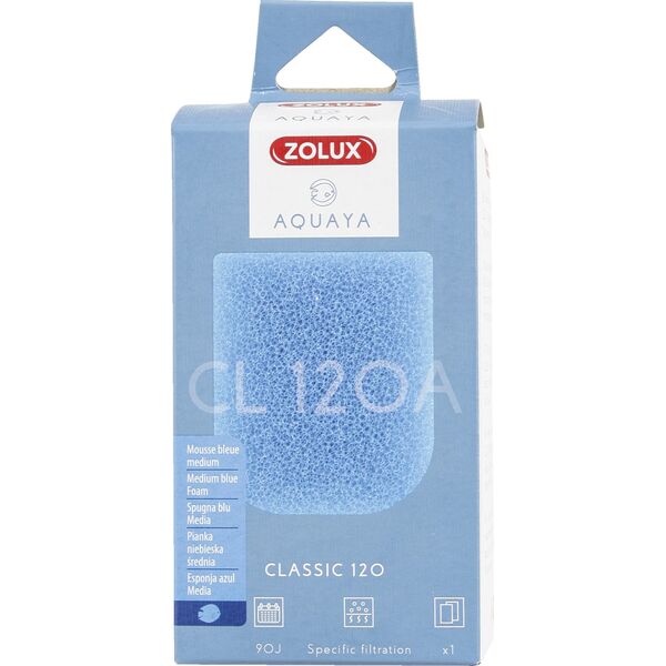 Zolux AQUAYA Wkład gąbka Blue Foam Classic 120 7544708 3336023302126
