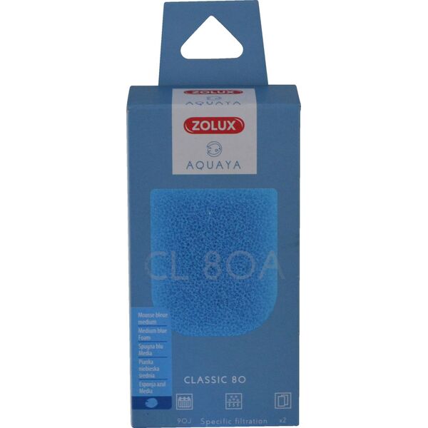 Zolux AQUAYA Wkład gąbka Blue Foam Classic 80 7544710 3336023302072