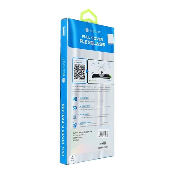 Partner Tele.com Szkło hartowane Flexible Nano Glass 5D Full Glue - do Samsung Galaxy S20+ czarny (Hot Bending) - działający czytnik 7557852 5903396050831