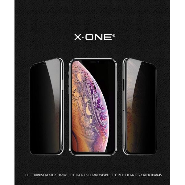 Partner Tele.com Szkło hartowane X-ONE Full Cover Extra Strong Privacy - do iPhone 11 (full glue) czarny 7557859 5903396038594