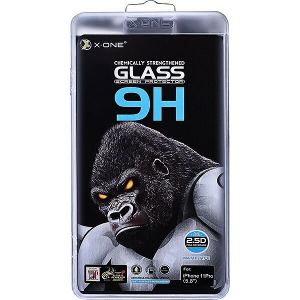 Partner Tele.com Szkło hartowane X-ONE Full Cover Extra Strong Matowe - do iPhone 11 (full glue) czarny 7557864 5903396038563