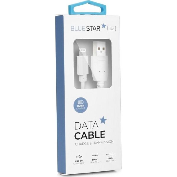 Kabel USB Partner Tele.com USB-A - Lightning 1.2 m Biały 7560929 5901737933171