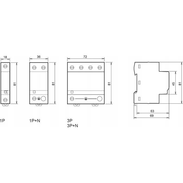 Schneider Electric Ogranicznik przepięć iPRD1 12.5R-T12-3 3-biegunowy T1+T2 B+C 12,5kA ze stykiem A9L16382 7564080 3606481490216