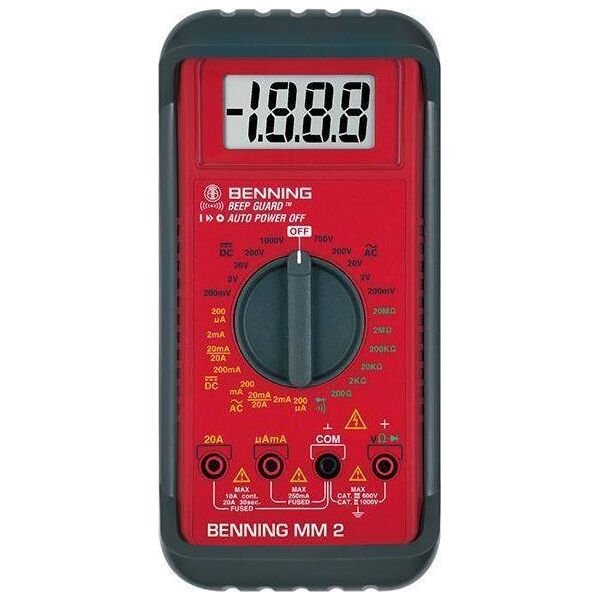 Benning Miernik uniwersalny BENNING MM 2, cyfrowy z akcesoriami 7565316 4014651000520