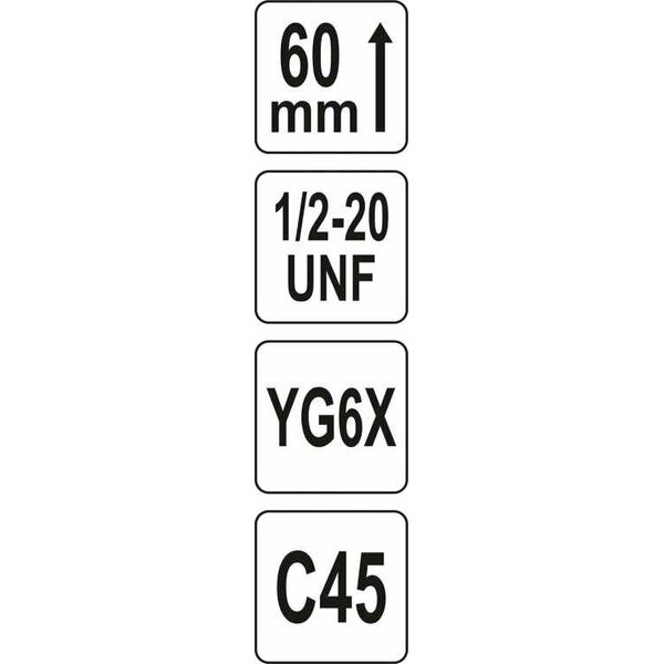 Yato YATO OTWORNICA UNIWERSALNA TCT 25mm 1/2" YT-43973 7598101 5906083065224
