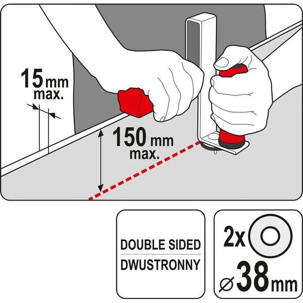Yato Obcinak Dwustronny Do Płyt Gipsowo Kartonowych Yt-76266 7598315 5906083044885