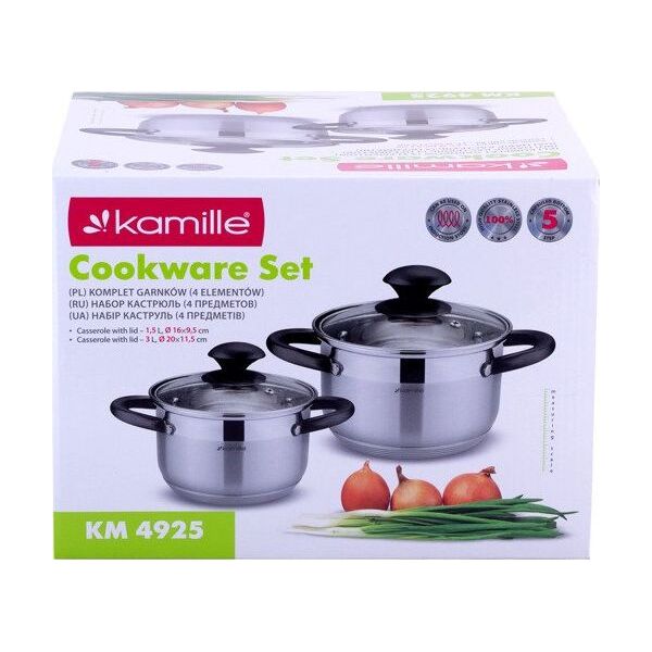 Kamille Komplet garnków 4 elementowy Kamille KM-4925 7617320 5903148925516