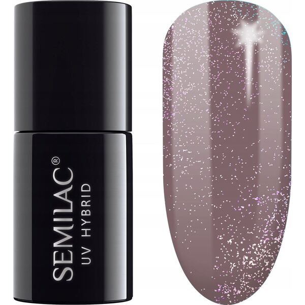 Semilac Semilac Lakier hybrydowy Nr 322 Shimmer Dust Brown 7ml uniwersalny 7635211 5902751434064