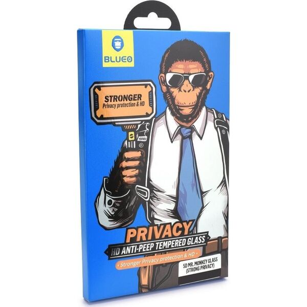 Partner Tele.com Szkło Hartowane 5D Mr. Monkey Glass - APP IPHO X/XS/11 Pro czarny (Strong Privacy) 7655603 5903396036033