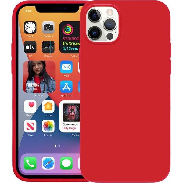 Crong Crong Color Cover - Etui iPhone 12 Pro Max (czerwony) 7663113 5907731986533