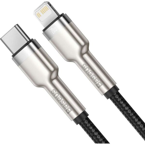 Kabel USB Baseus USB-C - Lightning 1 m Czarny (CATLJK-A01) 7686441 6953156202061