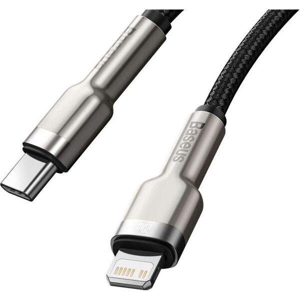 Kabel USB Baseus USB-C - Lightning 1 m Czarny (CATLJK-A01) 7686441 6953156202061
