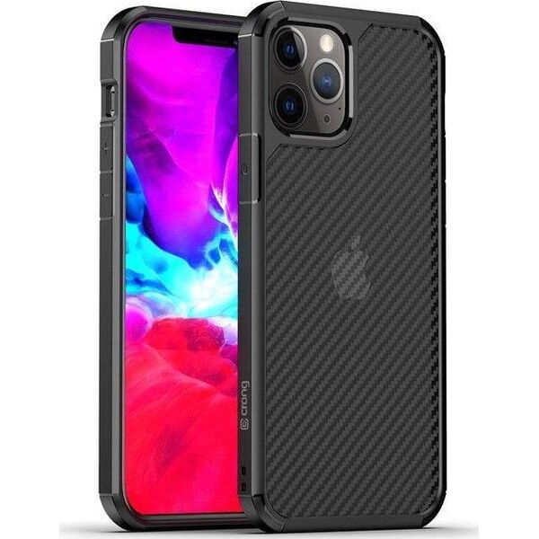 Crong Crong Hybrid Carbon - etui iPhone 12 Pro Max czarny 7699868 5907731986762