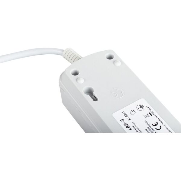 Listwa zasilająca Libox przeciwprzepięciowa 5 gniazd 3 m biała (LBR-3) 7732843 5901811404160