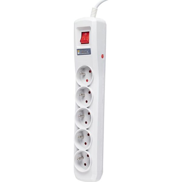 Listwa zasilająca Libox przeciwprzepięciowa 5 gniazd 3 m biała (LBR-3) 7732843 5901811404160