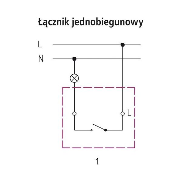 Ospel Łącznik Jednobiegunowy IP44 Natynkowy Biały FALA OSPEL 7742476 5907577412005