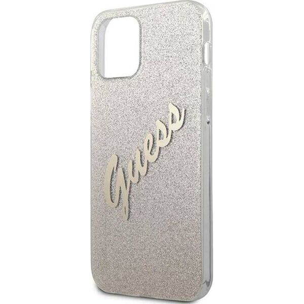 Guess Etui Guess GUHCP12SPCUGLSGO Apple iPhone 12 mini złoty/gold hardcase Glitter Gradient Script 7845442 3700740494738
