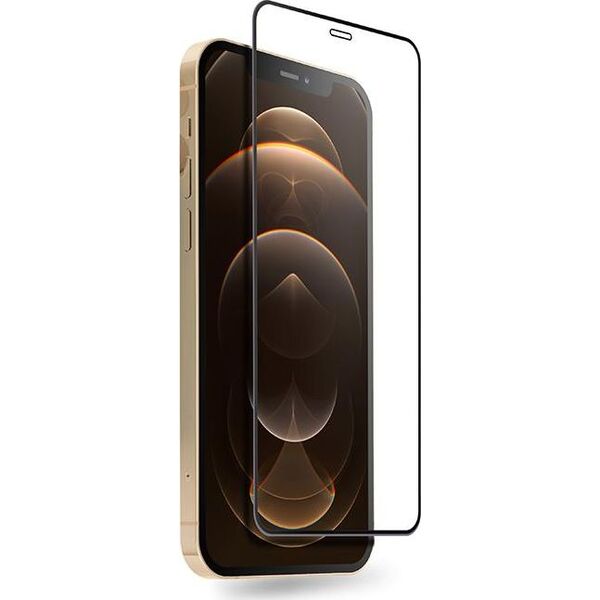 Crong Crong Anti-Bacterial 3D Armour Glass Szkło hartowane 9H na cały ekran iPhone 12 Pro Max + ramka instalacyjna 7887752 5907731986991
