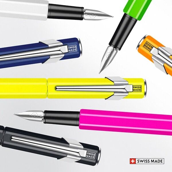 Caran d`Arche Pióro wieczne  849 Fluo Line, F, zielone 7922212 7630002336475