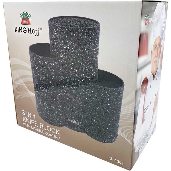KingHoff POTRÓJNY STOJAK BLOK NA NOŻE I PRZYBORY KINGHOFF KH-1561 7941440 5908287215610