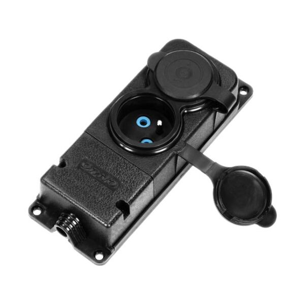 Orno ORNO ROZDZIELACZ WARSZTATOWY 2x GNIAZDA IP44 GUMA OR-AE-13165 7965738 5900378658801