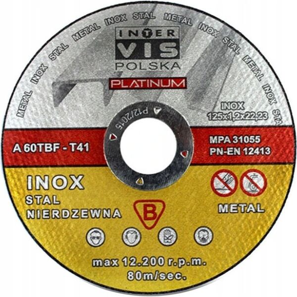 Silver TARCZA DO CIĘCIA METALU 125 x 1,2 x 22,2mm PROFI EX10186 7966011 5907589364330