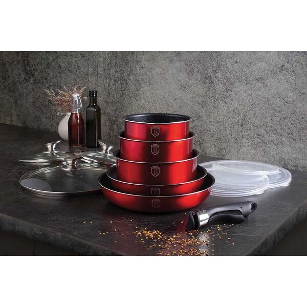Berlinger Haus Zestaw garnków granitowych Click&Cook Berlingerhaus BH-1674 8006231 5999056784604