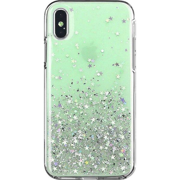 Wozinsky Wozinsky Star Glitter błyszczące etui pokrowiec z brokatem iPhone 12 Pro Max zielony 8013551 9111201909878