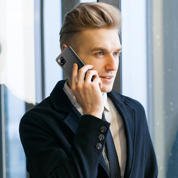 Dux Ducis Dux Ducis Fino etui pokrowiec pokryty nylonowym materiałem Samsung Galaxy A42 5G czarny 8074859 6934913055908
