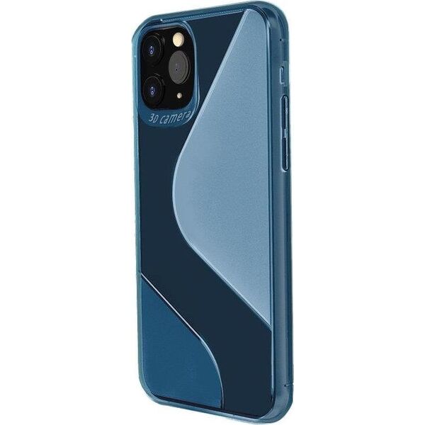 Hurtel S-Case elastyczne etui pokrowiec Huawei P40 Lite E niebieski 8075181 9111201907065