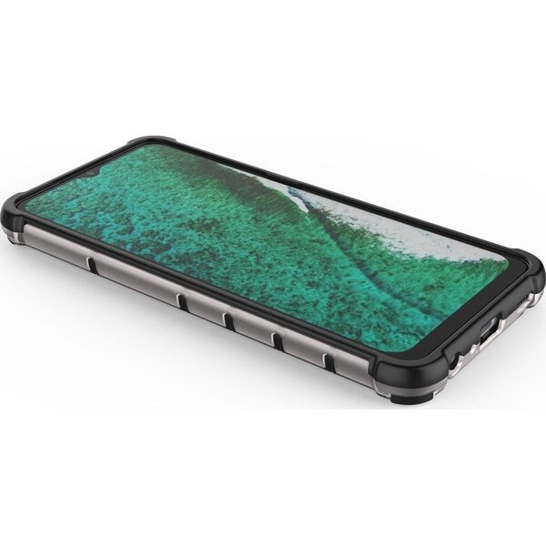 Hurtel Honeycomb etui pancerny pokrowiec z żelową ramką Samsung Galaxy A32 5G przezroczysty 8075326 9111201926301