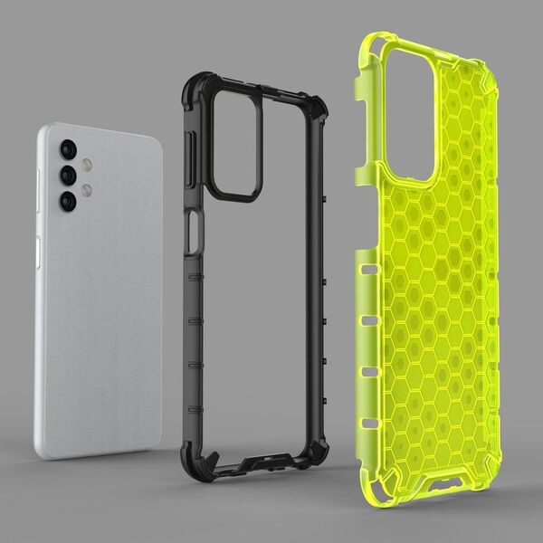 Hurtel Honeycomb etui pancerny pokrowiec z żelową ramką Samsung Galaxy A32 5G przezroczysty 8075326 9111201926301