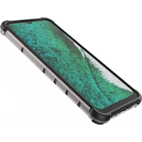 Hurtel Honeycomb etui pancerny pokrowiec z żelową ramką Samsung Galaxy A32 5G zielony 8089671 9111201926288
