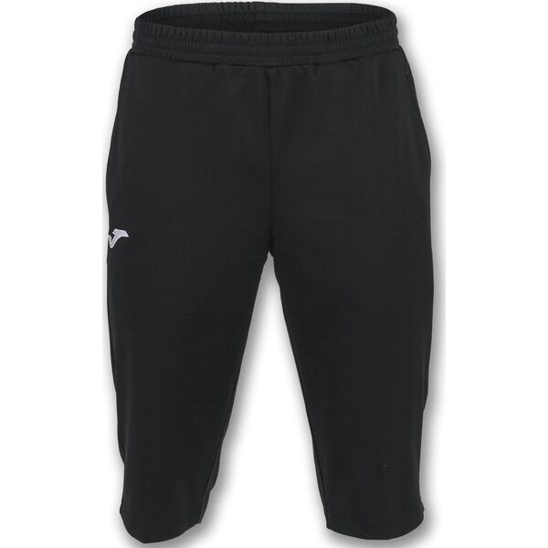 Joma Czarne spodnie treningowe 3/4 Joma Capri Fleece Bermudy Junior XS 8124457 9997898845084