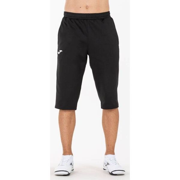 Joma Czarne spodnie treningowe 3/4 Joma Capri Fleece Bermudy Junior XS 8124457 9997898845084