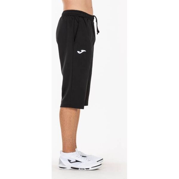 Joma Czarne spodnie treningowe 3/4 Joma Capri Fleece Bermudy Junior XS 8124457 9997898845084