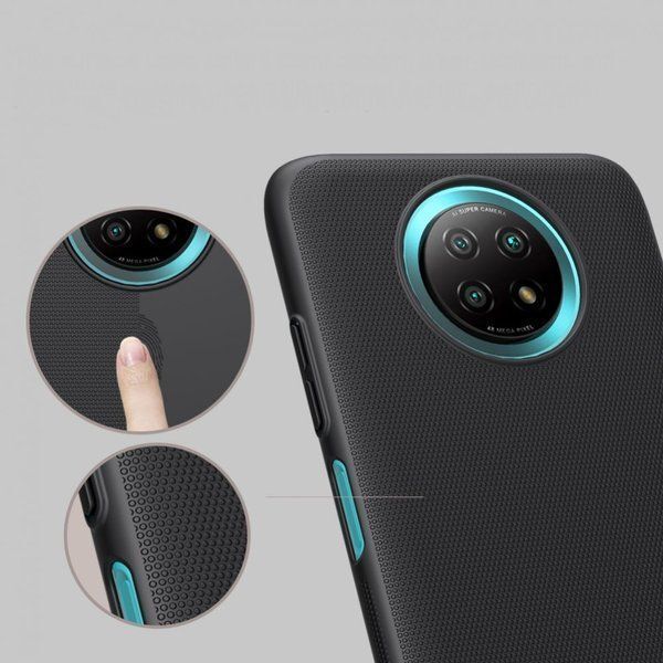 Nillkin Nillkin Frosted Shield Xiaomi Redmi Note 9T Czarne 8140186 6902048212558