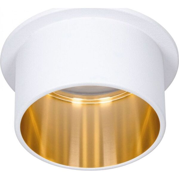 Paulmann Oprawa GIL wpuszczana 3StepDim rd starr LED 1x6W 2700K 230V weiß matt/gold Alu 8196741 4000870933800
