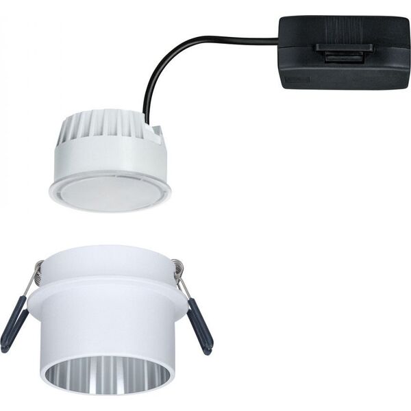 Paulmann Oprawa wpuszczana Gil Coin 3StepDim rd starr LED 1x6W 2700K 230V weiß matt/eisen Alu 8196743 4000870933848
