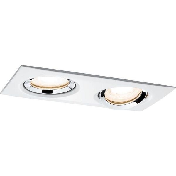 Paulmann Oprawa wbudowana Nova Plus IP65 ruchoma 2x6W 230V 4000K GU10 51mm 8196954 4000870936764