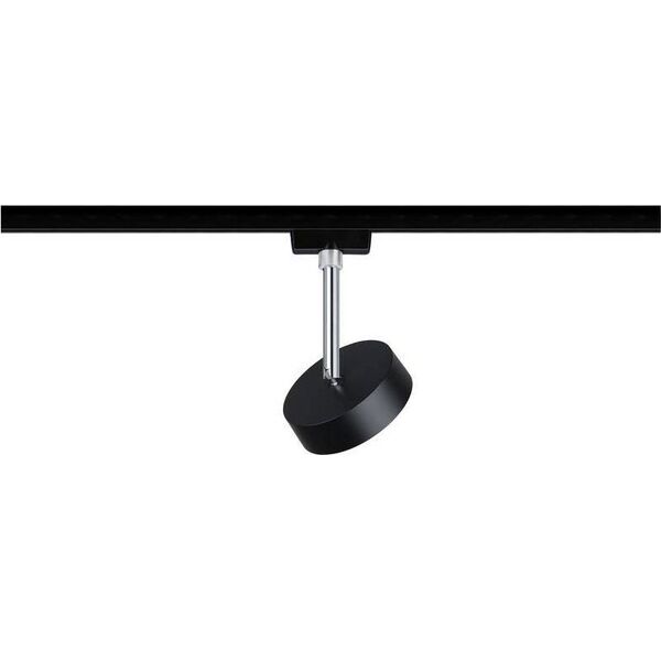 Paulmann URail System Spot Circle 1x5W Czarny Mat/Chrom 230V Metal 4000K ściemniany 8199058 4000870969397