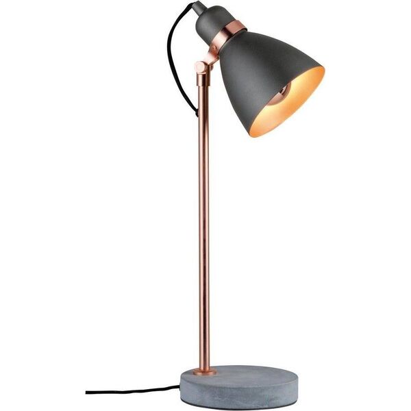 Lampa stołowa Paulmann Neordic Orm Lampa stołowa max. 1x20W E27 230V Szary/Miedziany Metal/Beton 8200905 4000870796245