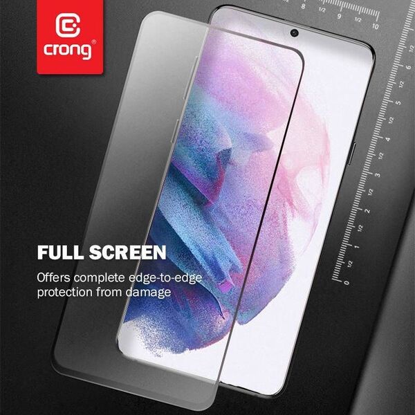 Crong Crong 7D Nano Flexible Glass Niepękające szkło hybrydowe 9H na cały ekran Samsung Galaxy S21+ 8236679 5907731987295