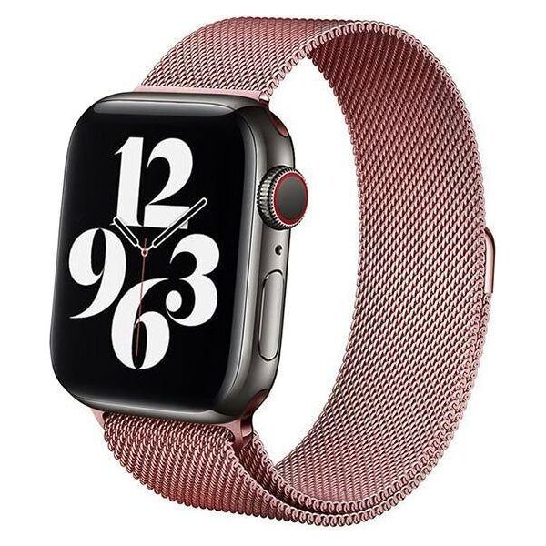 Crong Pasek Milano Steel Apple Watch 38/40 mm różowe złoto 8236708 5907731987394