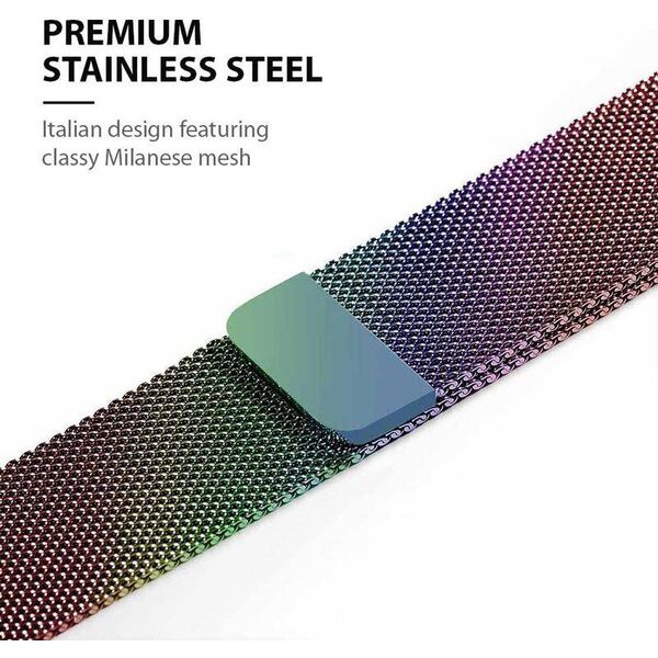 Crong Pasek Milano Steel Apple Watch 38/40 mm opalizujący 8236709 5907731987400