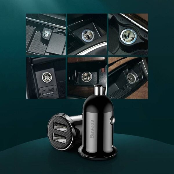 Ładowarka Baseus Grain Pro 2x USB-A 4.8 A  (baseus_20210331104225) 8238521 6953156202016